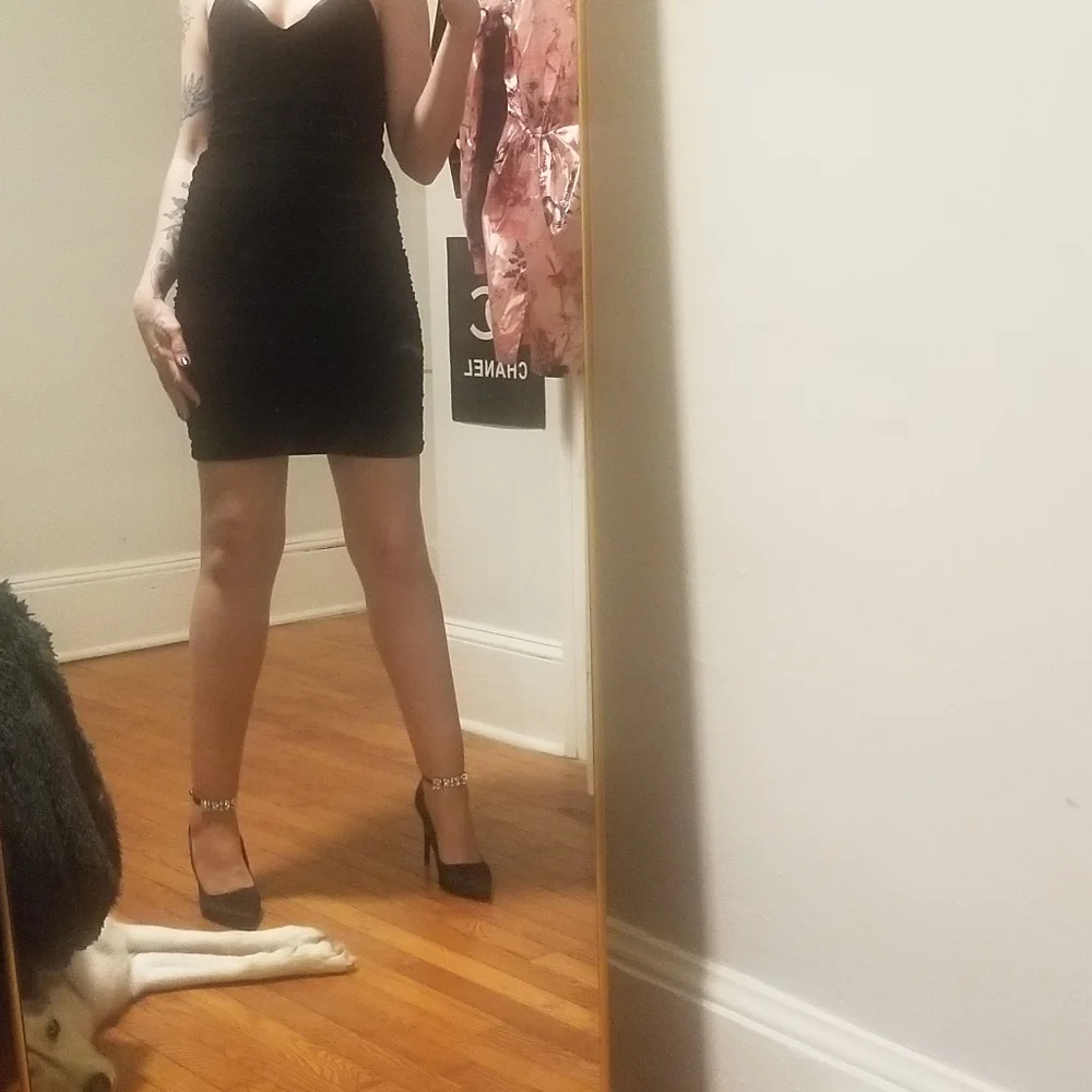 Black midi dress - Picture 3 of 6